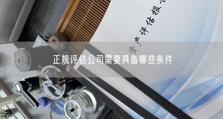 正规评估公司需要具备哪些条件